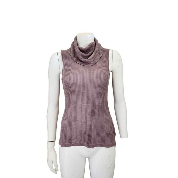NY & Company women's small tank top knit lightweight pullover brown neutral - Picture 1 of 5